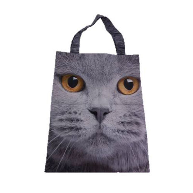 Photographic Animal Shopper - Grey Cat